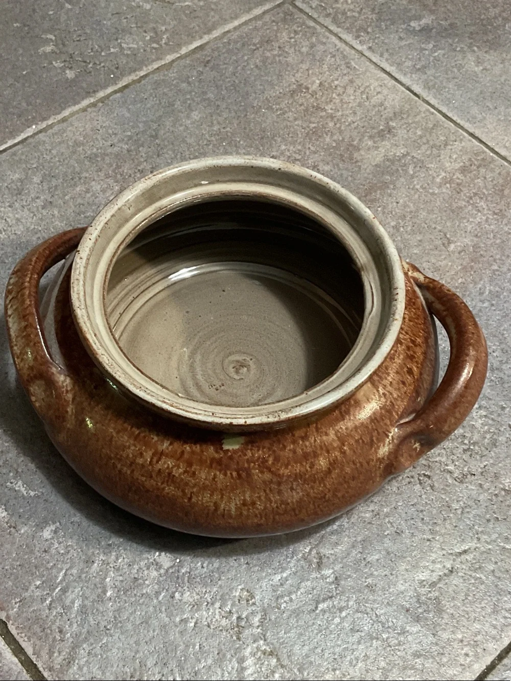 Stoneware Lidded Soup Tureen in Brown